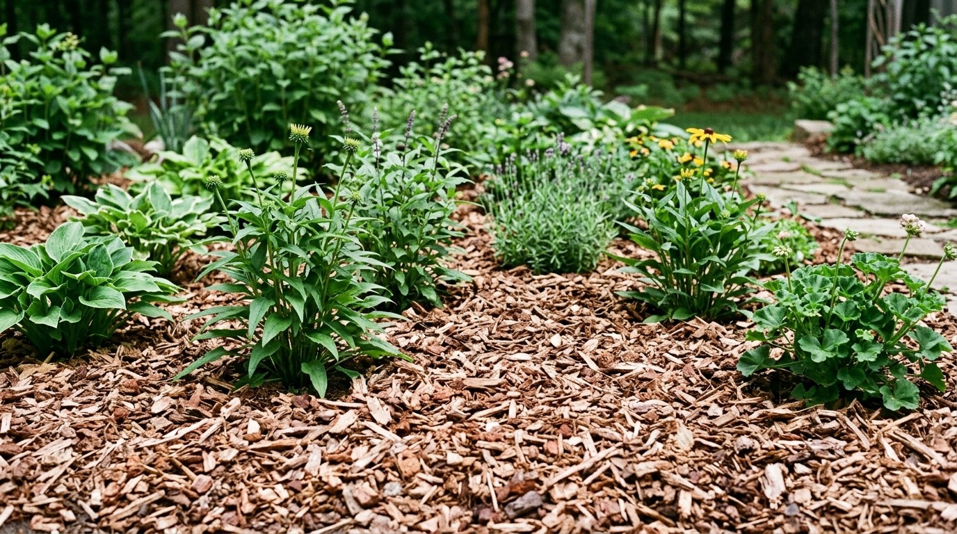 Mulching Garden Beds: Depth and Material Choices